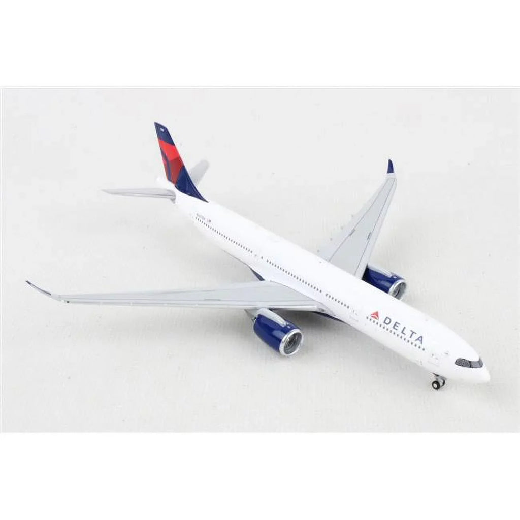 Model Blue Air White Lines" Aircraft A330-900 Airbus GeminiJets Diecast by Commercial 1/400 with Tail "Delta Airplane