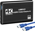 Support Xbox 60HZ Video YouTube OS Twitch System Windows Game OBS to Use Capture X Streaming for USB3.0 HDMI Game and Device One ANSTEN Linux Card, Capture 4K PS4 Recording