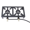 Propane Hose Burners Camping Stove Portable 8KW/27295BTU Hiking Gas BBQ 2 Cooker Outdoor W/