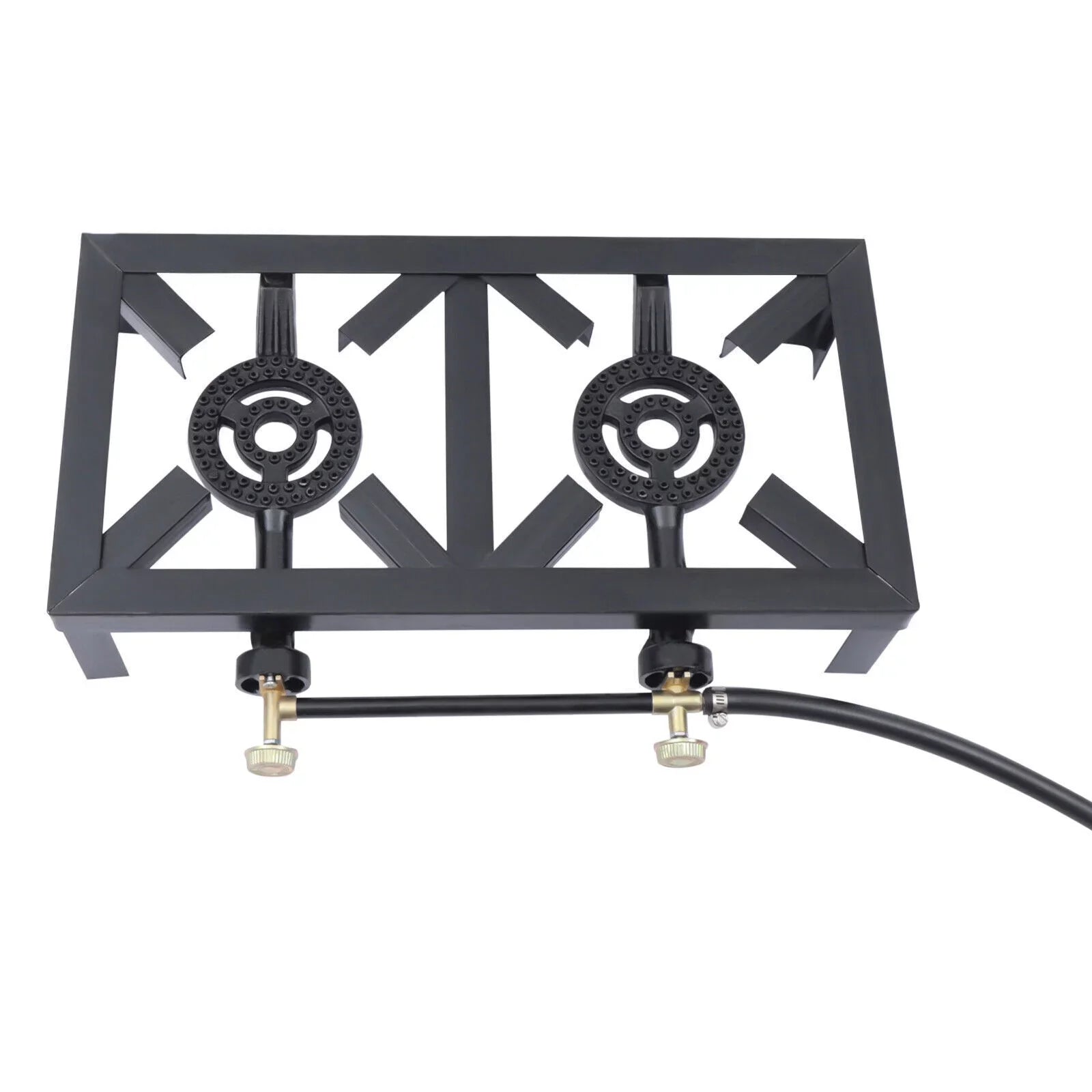 Propane Hose Burners Camping Stove Portable 8KW/27295BTU Hiking Gas BBQ 2 Cooker Outdoor W/