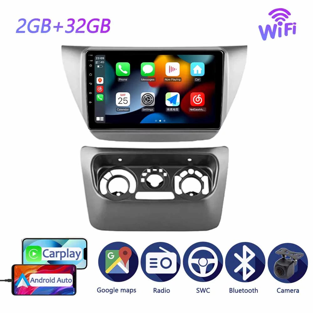 GPS - Android 2000 CS Lancer Bluetooth Mitsubishi Stereo Navi Auto With 9 2010 Android Car Carplay Screen For Radio