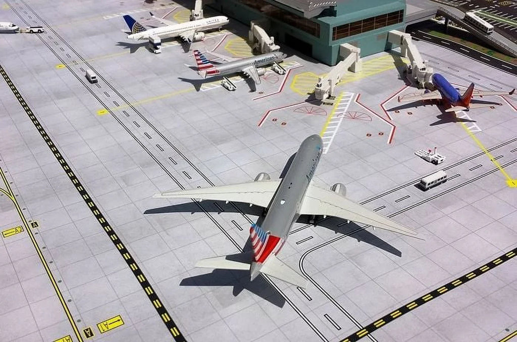 Side Land Airport Set - Jets Gemini 1-400 1-400 Airside Terminal