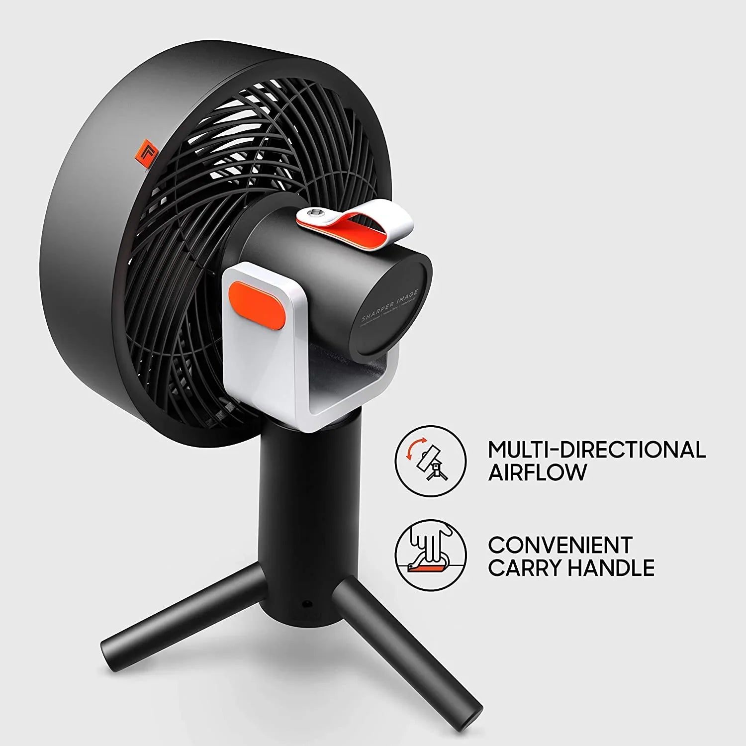 SPIN Sharper Desktop Image Fan, Oscillating 15.5", Black 10