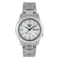 Dial Steel with Analog Stainless White Men's Seiko SNKE57 Watch