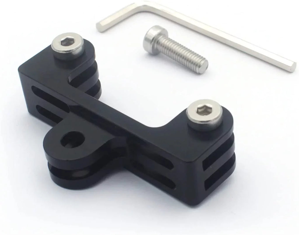 for Osmo Adapter Dual Twin 10/9/8/7/(2018)/6/5/4 Mount Black,Hero GoPro Hero Aluminum Action,AKASO/Campark/YI 3+,DJI