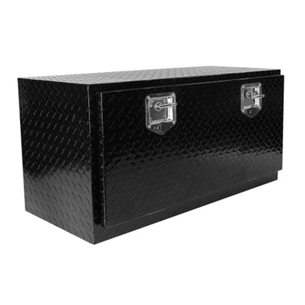 Latch + With Aluminum inch Truck + Black Tread Storage+Locks Square Aluminum T-Handle Trailer Heavy Black Duty + Underbody 36"(36"¡Á17.1"¡Á17.9") Tool 36 box Key Box