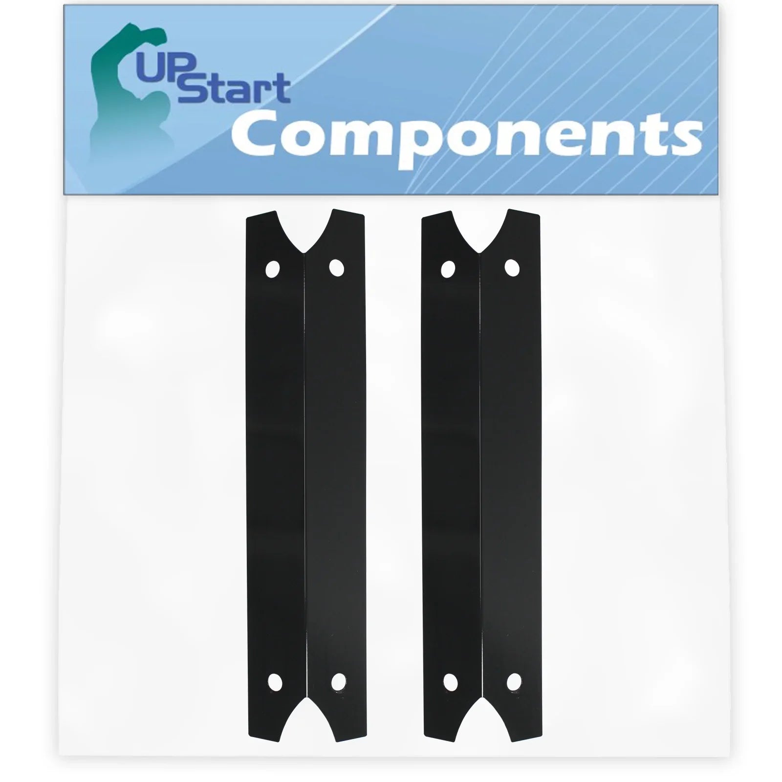 Barbeque Parts Charmglow Vaporizer Tamer, Tent Heat Cover Replacement Flame Steel 2-Pack Shield Plate Bar, 3/4" BBQ 810-7420-S 17 Porcelain - Compatible Burner Bar, for Grill Flavorizer