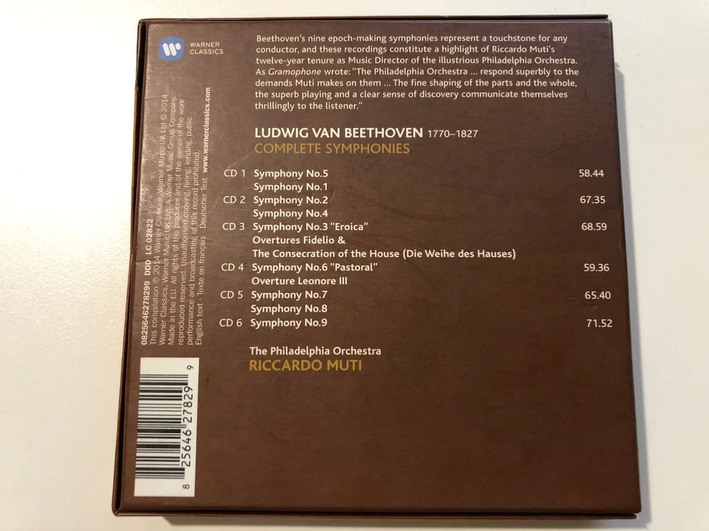 Beethoven Muti / Classical Symps - CD - Comp Riccardo -
