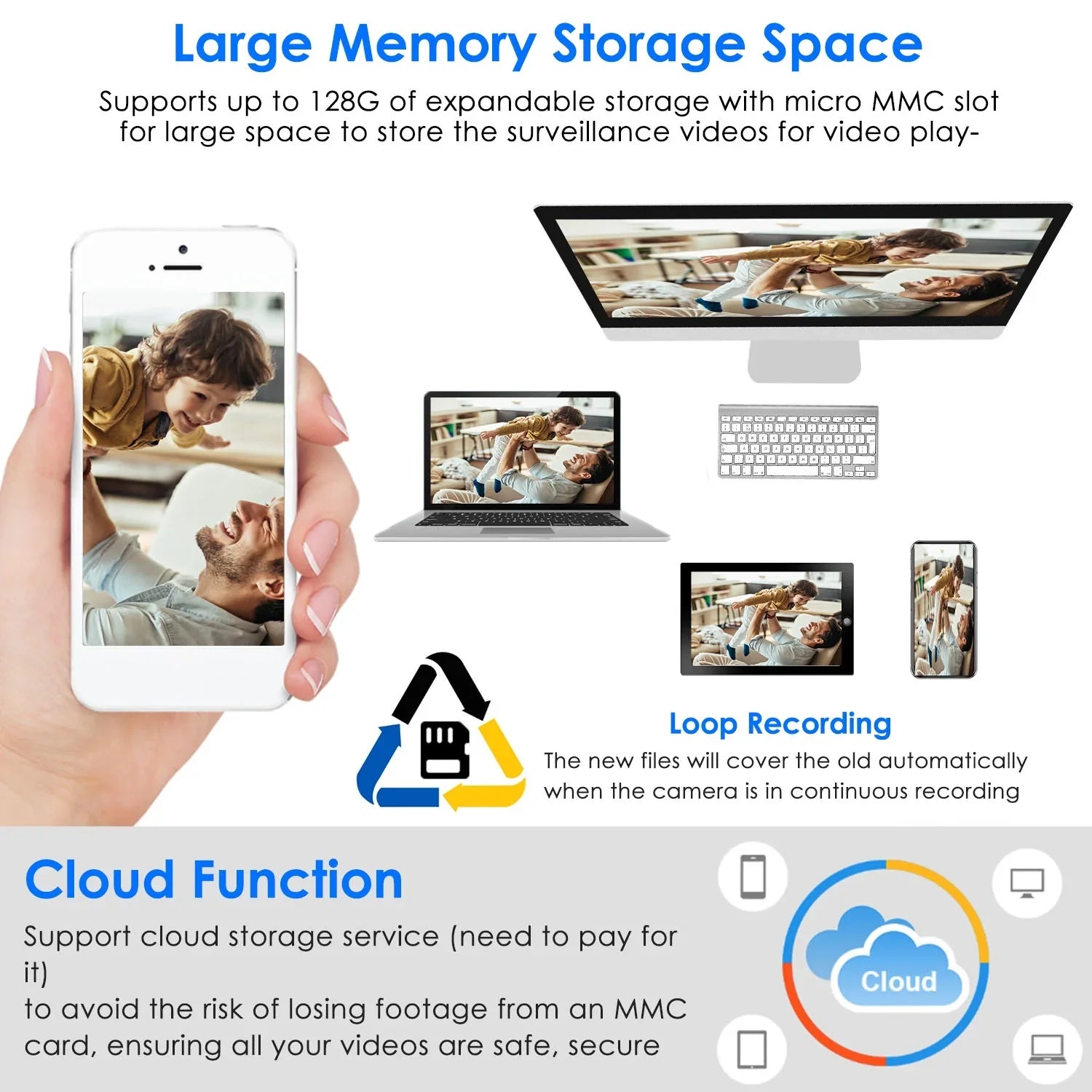 Panoramic Bulb E27 iMounTEK Surveillance Audio APP Control Camera Motion Night 1080P Vision Two-Way FHD Alarm Security Tracking Electric Camera WiFi 360 Degree Wireless