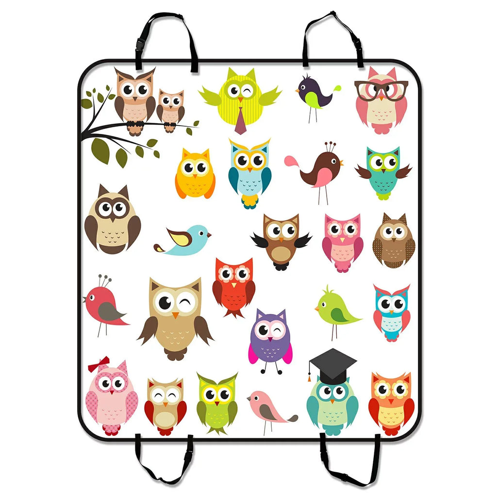 Mat Art Car Seat Cars inches Pet For Car Mat Trunk GCKG Cargo Mat Hammock Cover 54x60 Trucks Dog and Seat SUV Owl