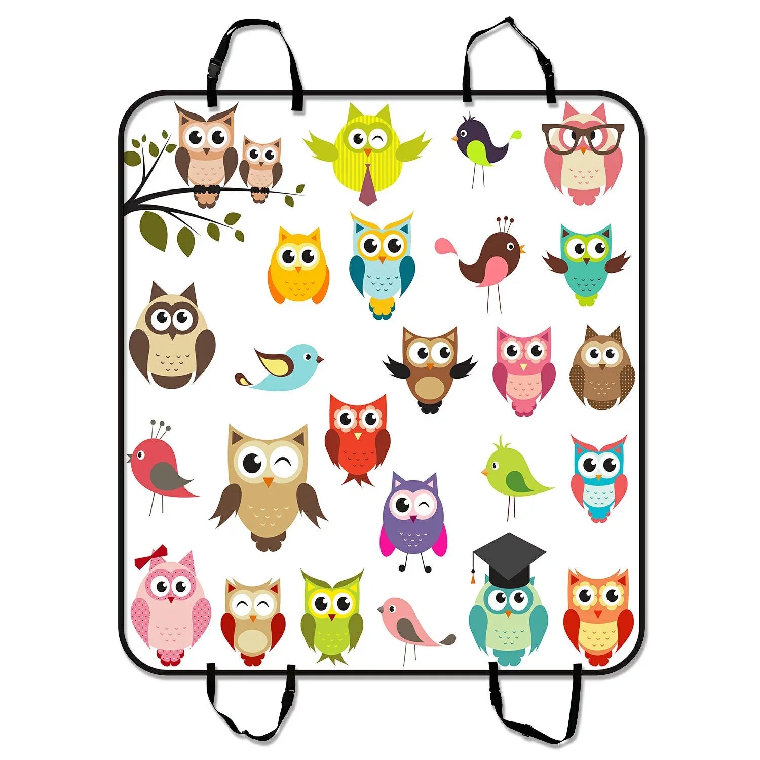 Mat Art Car Seat Cars inches Pet For Car Mat Trunk GCKG Cargo Mat Hammock Cover 54x60 Trucks Dog and Seat SUV Owl