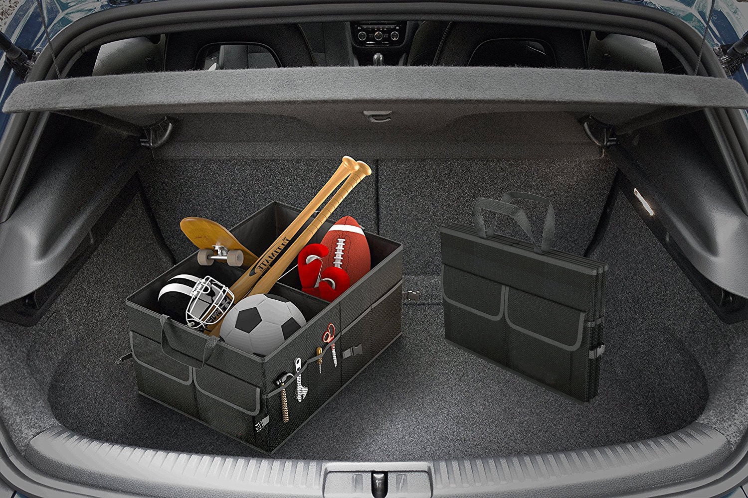 Bin Organizer Folding for Truck Collapse Cargo Bag Nokiwiqis Caddy Storage SUV Car Trunk