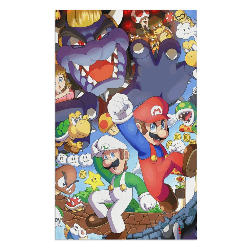 Movie Microfiber Soft Bathroom 130x80cm Swimming/Gym/Camp/Holiday Luigi Quick-Dry for Bath Mario Kid/Adults for Bros. Shower/Guests/Pool Towels Towel Absorbent Beach