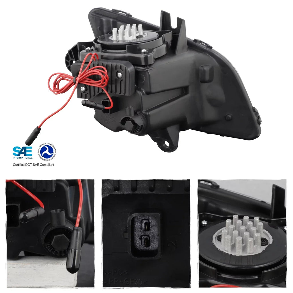 AKKON Driver 2022 Cascadia + 2018 Lamp Light 2023 2019 Freightliner 2021 Truck - Class 8 126 Fog 2020 LED Fit Black Passenger