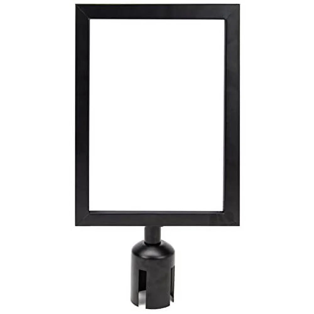 Portrait Stanchion 2" Pedro's Frame Party Pudgy by - Sign Double-Sided Black Supplies Retractable x 8.5" Metal for Stanchions Belt 11" Diameter Holder