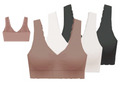 Lace Comfort Seamless Bras - 2X - 40C/D Back 38D/DD Burke Straps Thru Pads-3-Pack Padded Fits Removable with Delta and