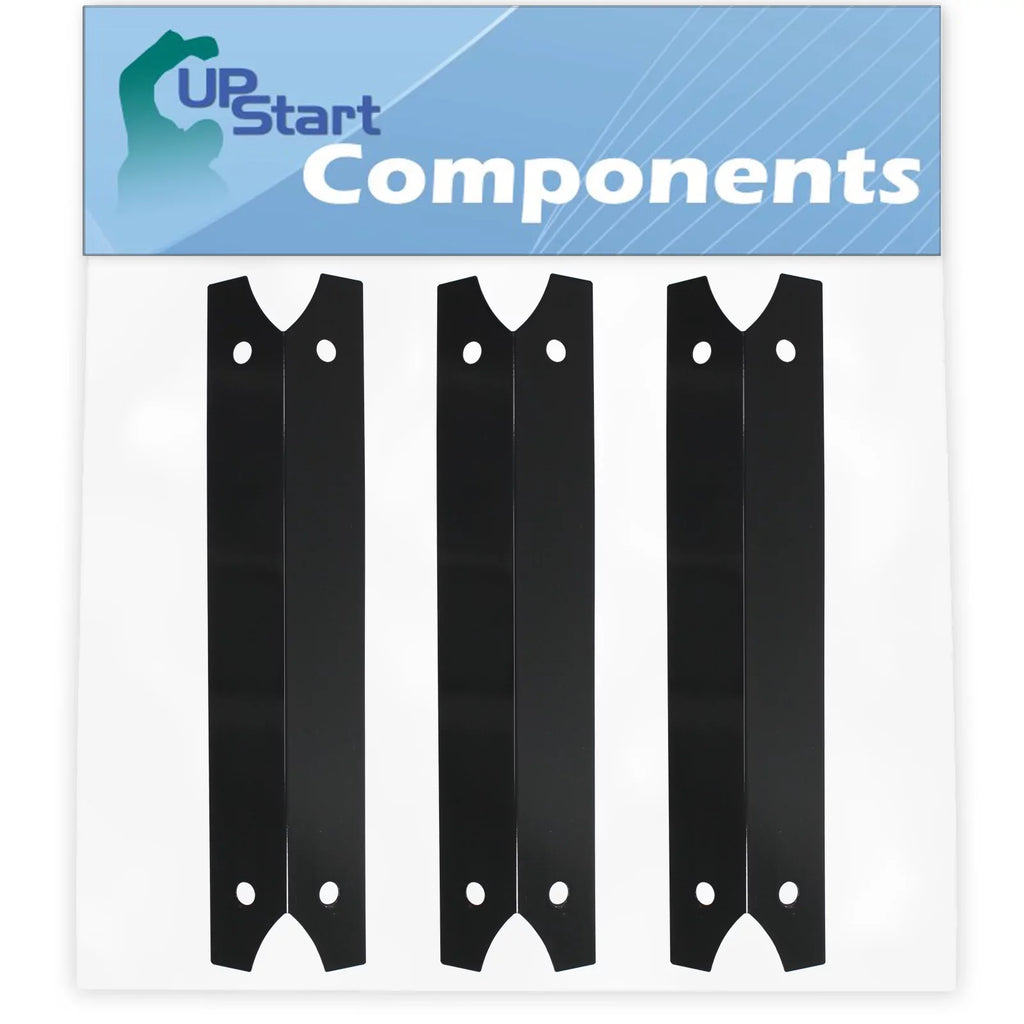 Parts Plate 81022101 Flavorizer for BBQ - 3-Pack Vaporizer Shield Bar, Flame Charmglow Tamer, Cover Compatible Grill Heat Steel 3/4" Barbeque Replacement Porcelain Bar, Tent Burner 17