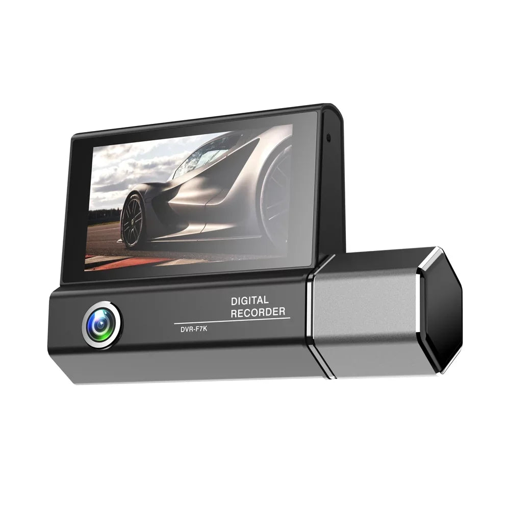 3 Video Safety Cam Rearview Car Driving Recorder Dash Recorder Cameras Arealer Recording Car Car Auto 4in Clear Mirror