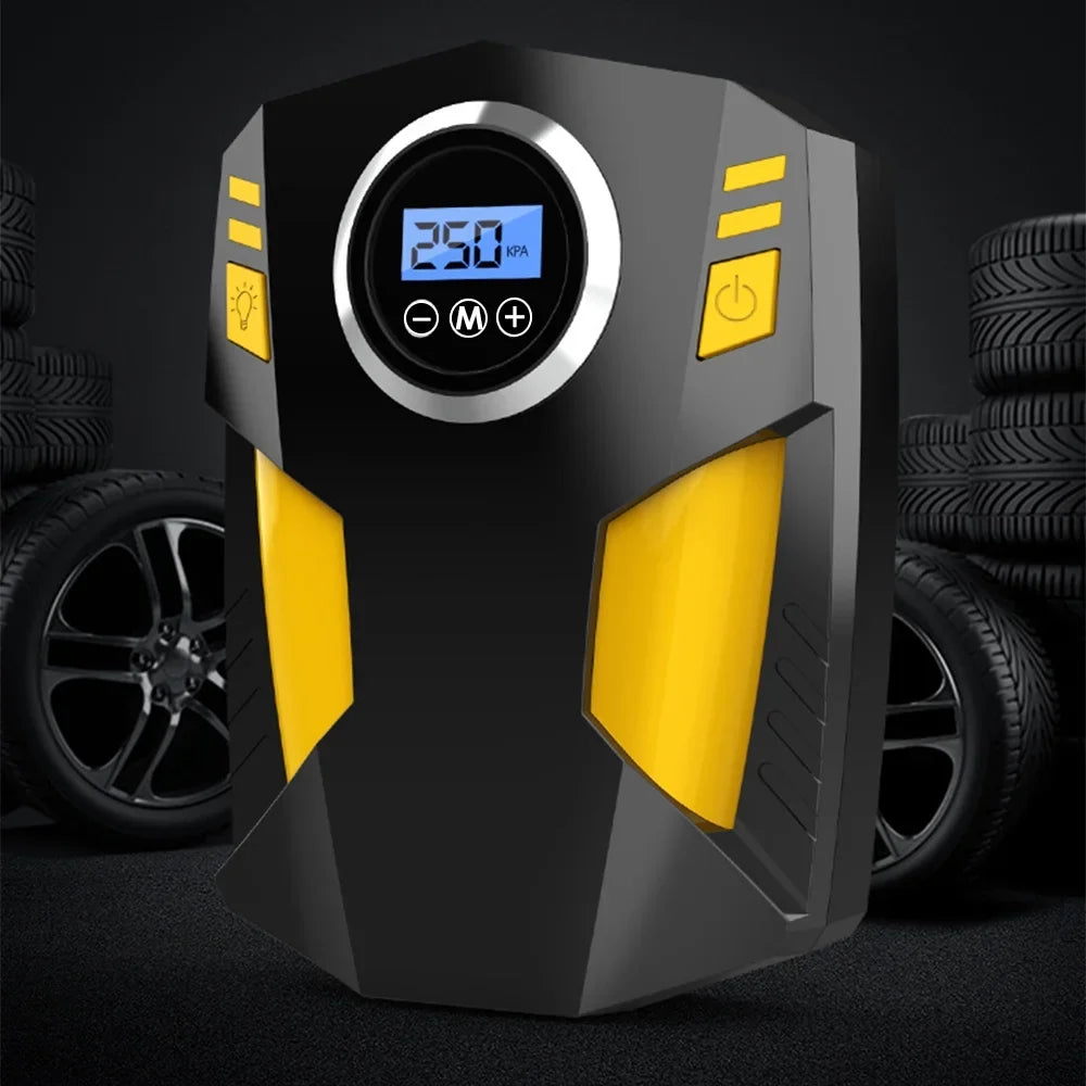 Tire Light with Car Portable for Air Digital 12V Compressor LED Auto Pump Inflator