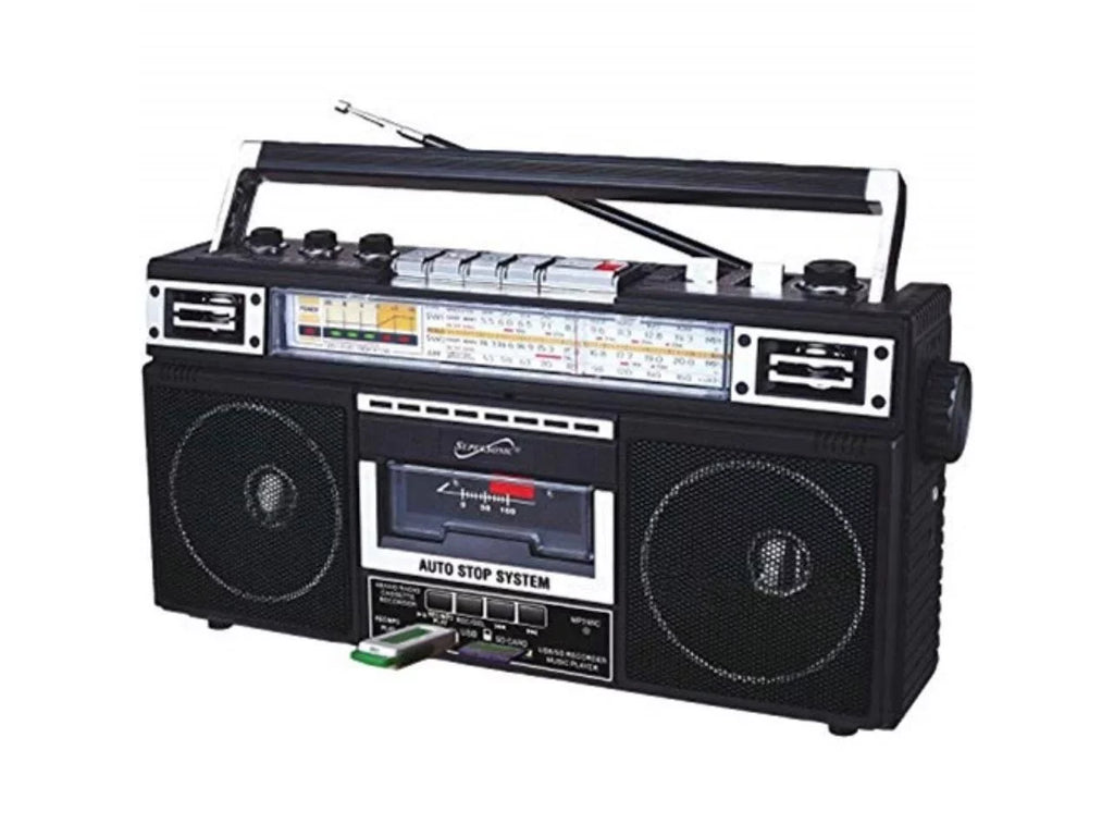 Radio, Portable Black, Supersonic SC-3201BT-BK AM/FM