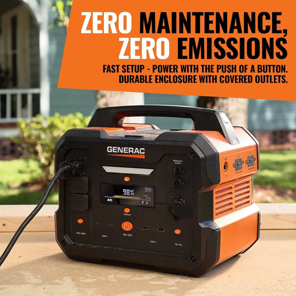 2106Wh Power Compatible Panel - Battery Solar Station Generac 8026 Charging Portable Powered 1600/3200W Generator