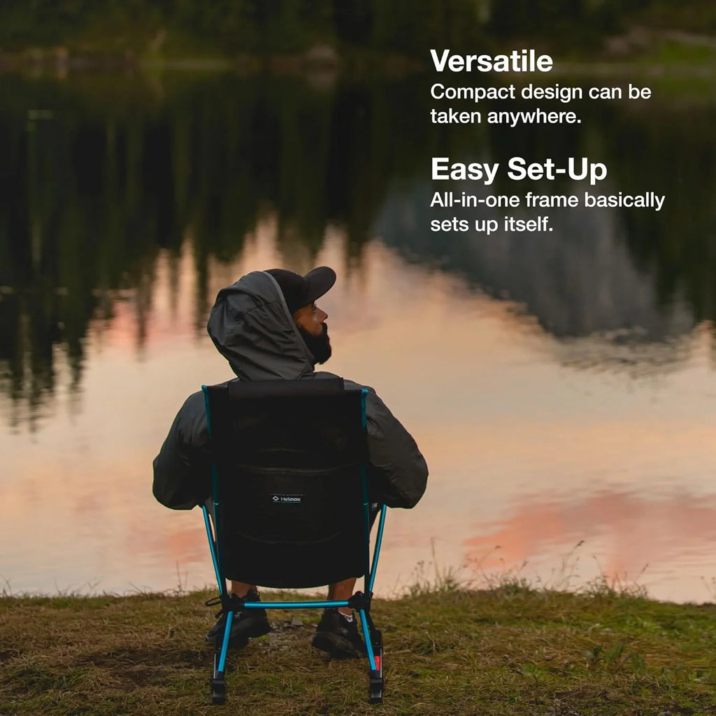 Chair, Camping Two Collapsible Bandana, High-Back, Pockets YUNWEN with Rainbow Chair Ultralight,