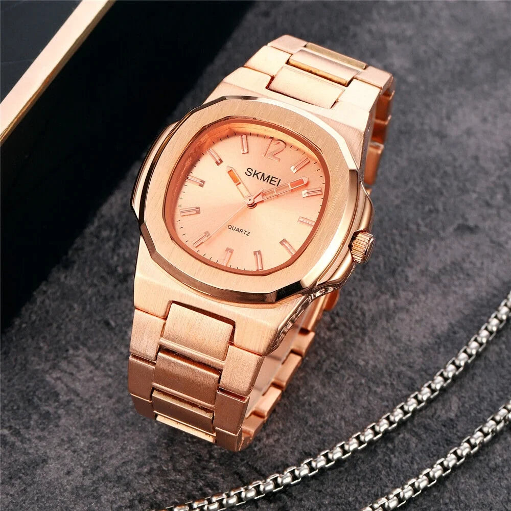 Steel Male Gold Watch Business Luxury Gift For Wristwatch Men Quartz