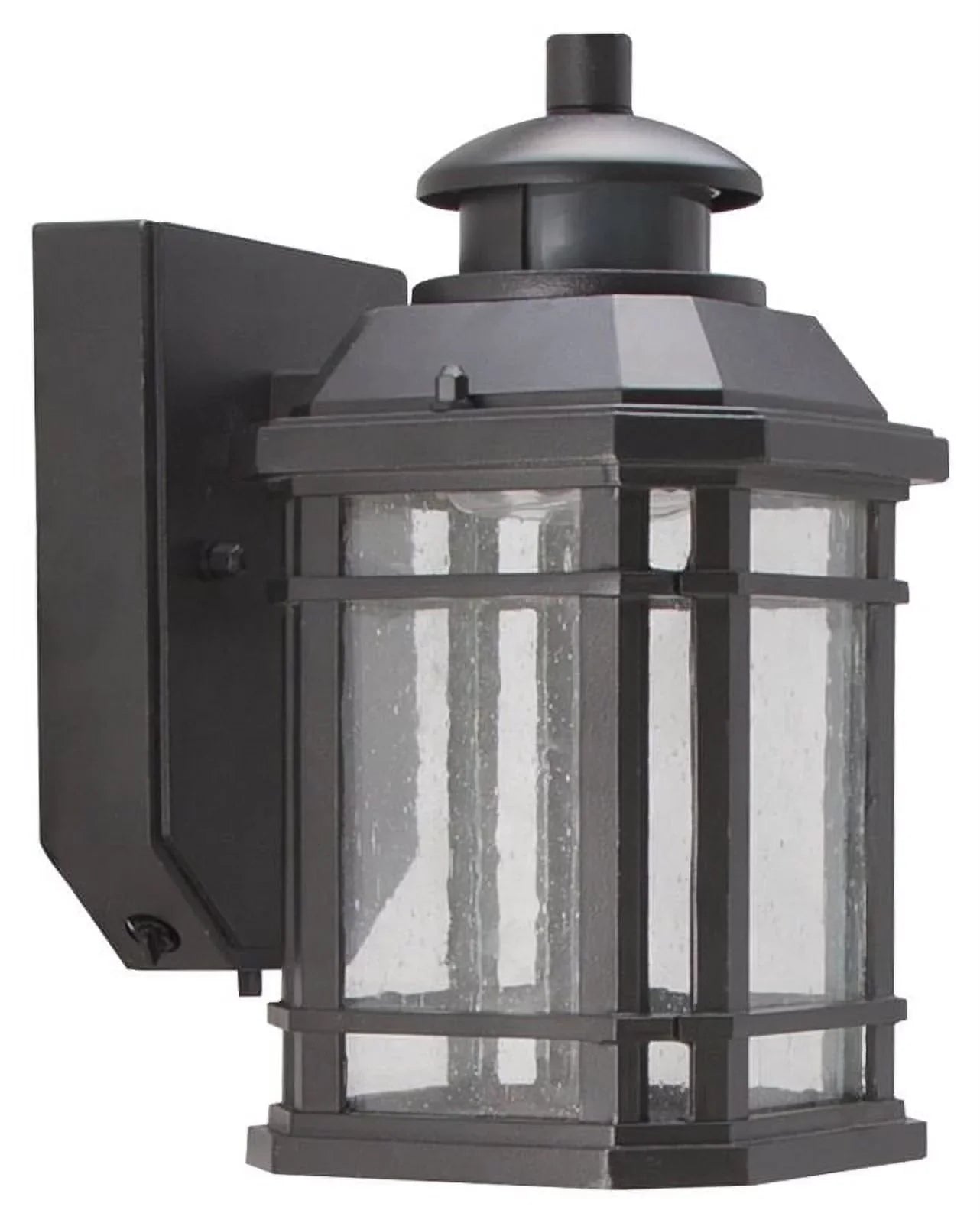 Lantern, W, Fixture 10.5 350 Motion Harbor V, 120 Activated Black LED Outdoor LED-0214-WD-SE Lamp, Wall Boston Lumens,