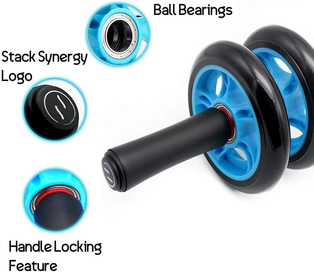 Dual Roller Knee AB Pad and Wheel with Bearings Ball