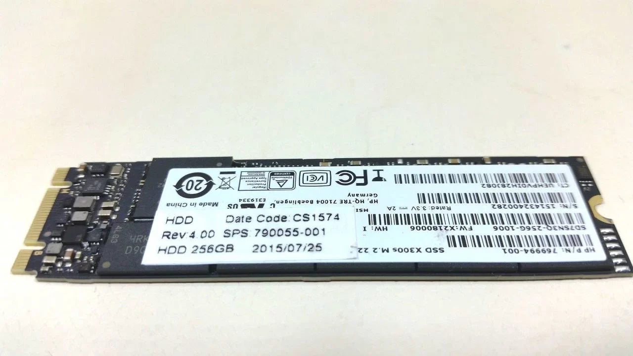 Folio 795585-001 EliteBook 256GB 790056-001 Genuine 1020 HP G1 SSD