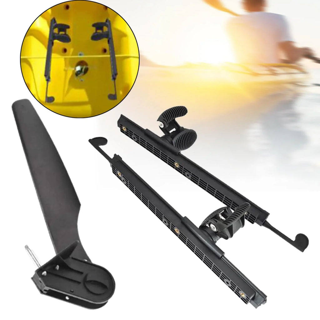Kayak Fishing Pegs Brace Boat Pedals with Canoeing for Foot Boat Watercraft Marine Tail Accessories kesoto Rudder Kayak Foot Rudder