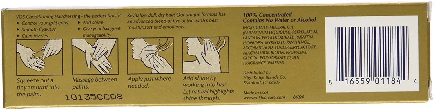 oz Normal/Dry of Hair (Pack - Conditioning Alberto for 6) Hairdressing 1.5 VO5