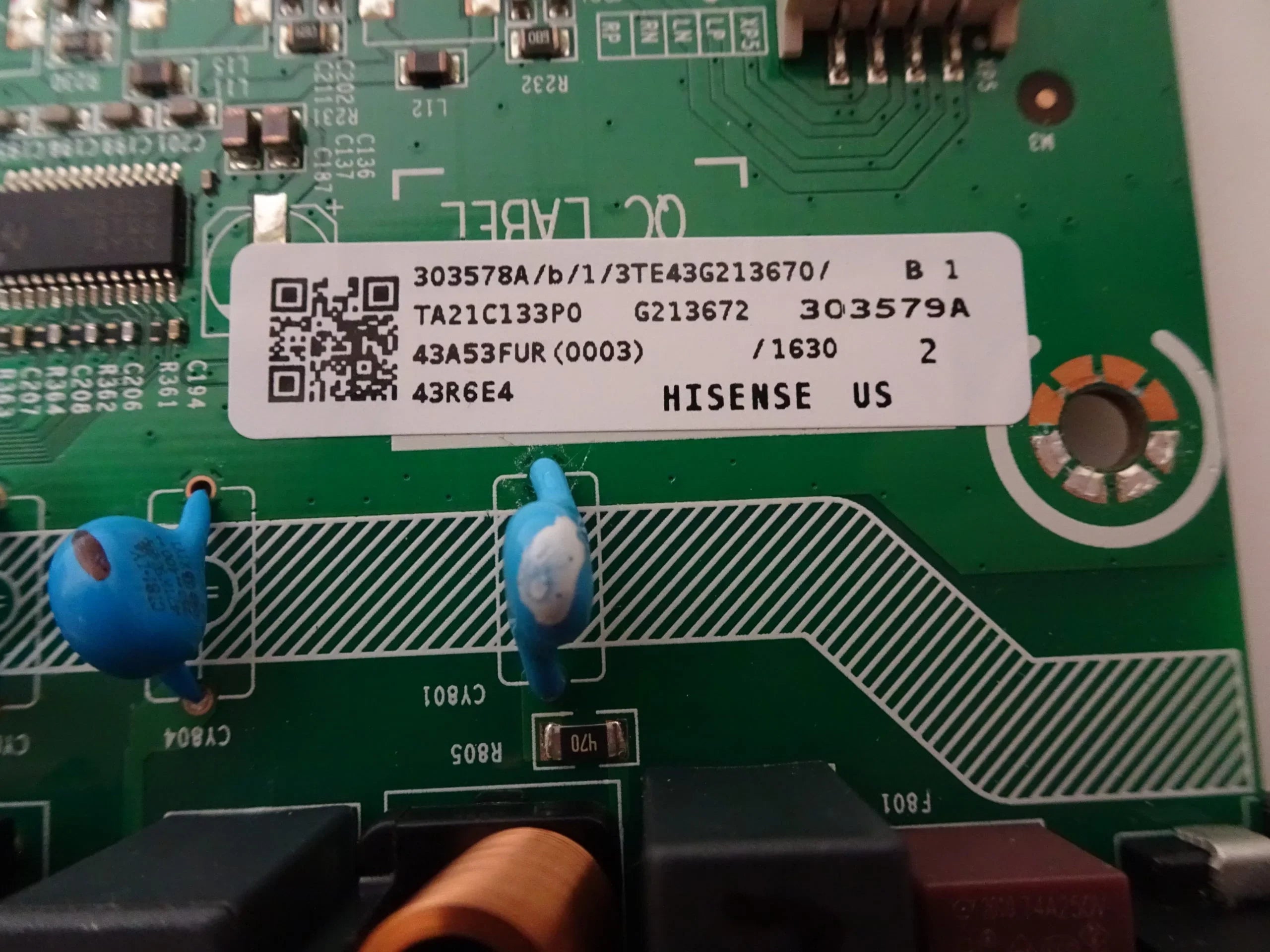 Hisense 303578A Main Board 43R6E4