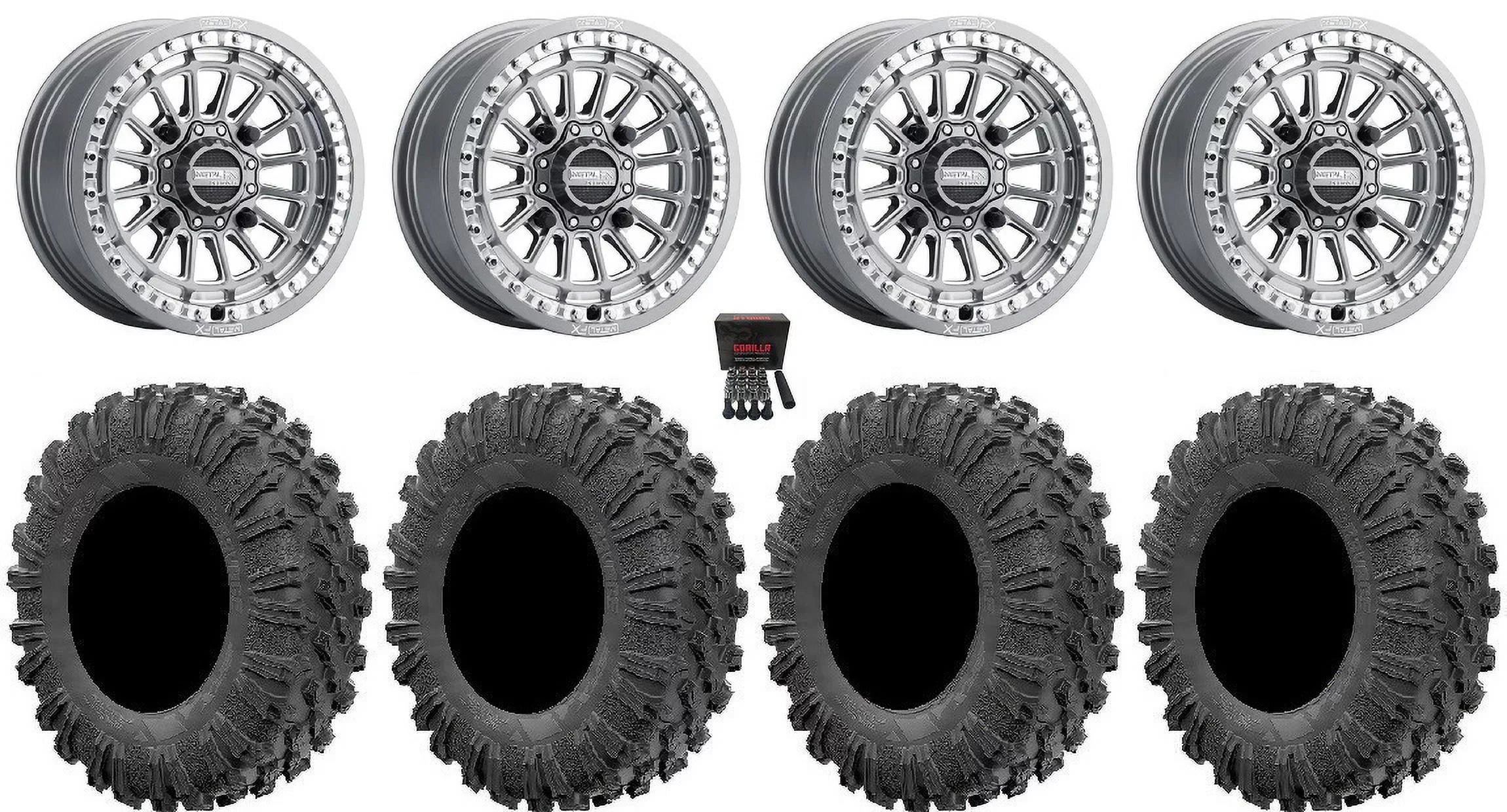 900/1000 MotoRavage Gm XP / Ranger CC Wheels XP RZR MetalFX Delta / XP 15" PRO Bdlk 32" 1000 Tires Polaris