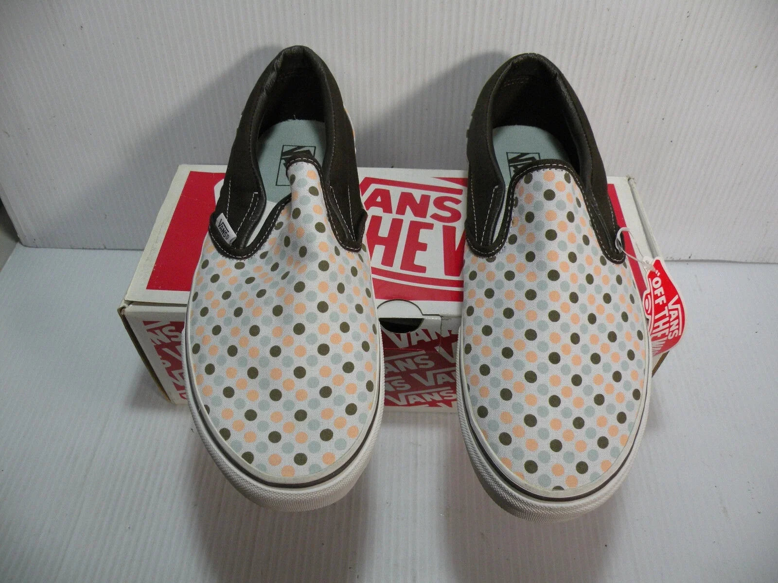 COFFEE/WALNUT 11 VANS CLASSIC POLKA MEN LOW DOTS SIZE SHOES NEW 5862299