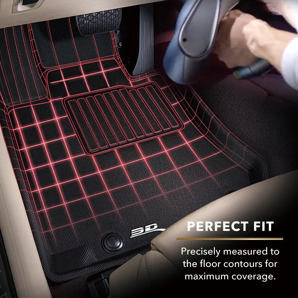 RX/RX Mat - KAGU HYBRID compatible Second MAXpider 3D LEXUS Floor with (BLACK) 2016-2022 Row