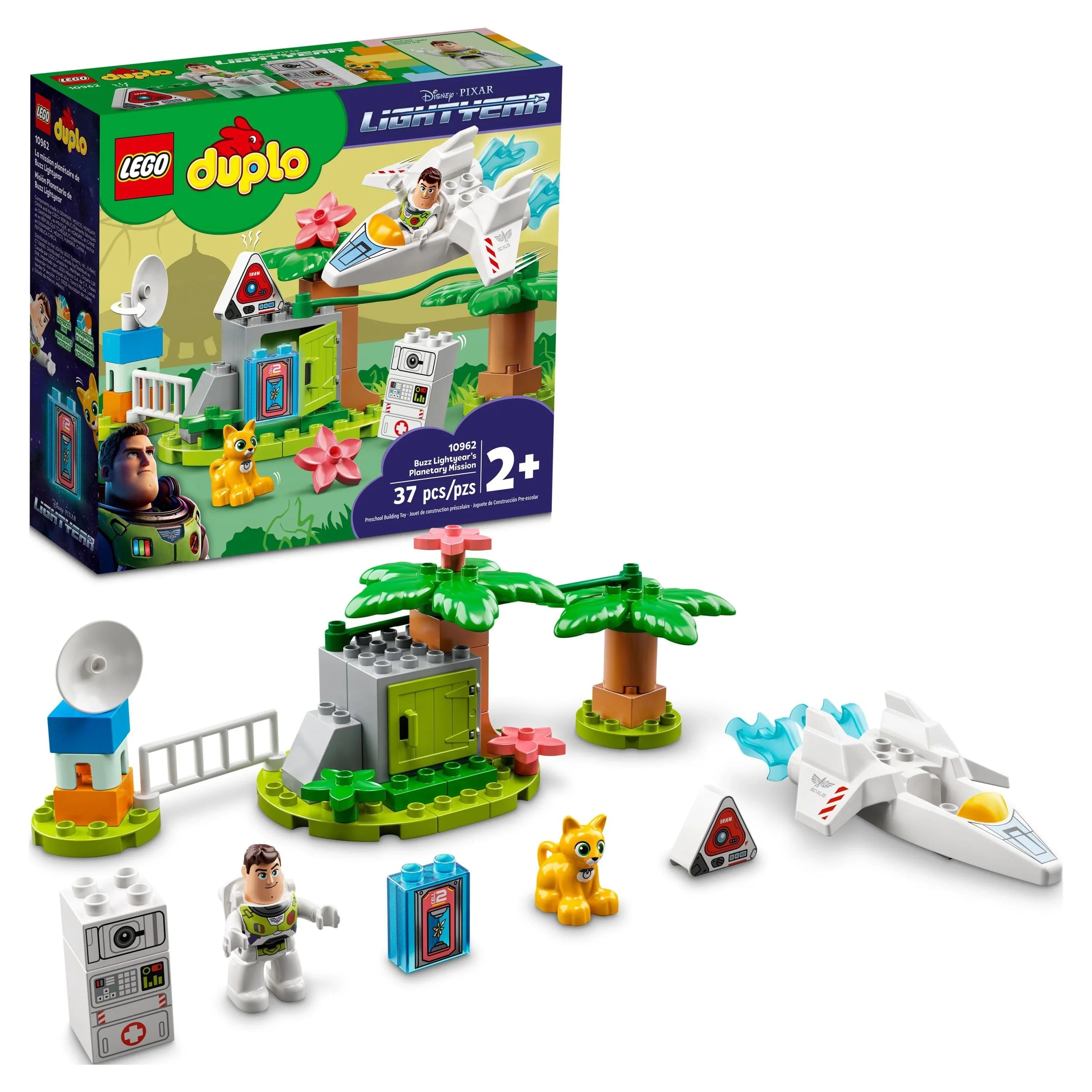 Space & Pixar for LEGO Lightyear¡¯s Spaceship with & 2 Toys Figure Years Girls Boys and Plus Mission Robot Old Toddlers, Planetary DUPLO 10962, Buzz Disney