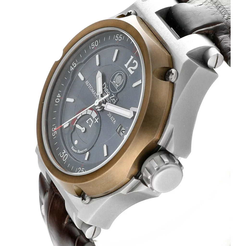 Automatic 11007 Zei Nautilo Dino Leather Steel Limited Men's Edition Watch