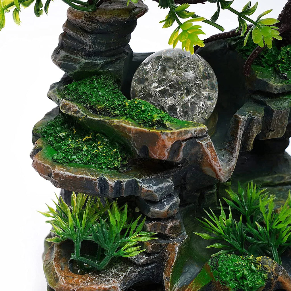 Rockery Zen Decor Miumaeov Fountain Desktop Fengshui Ornament Waterfall