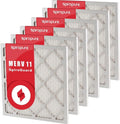 Pack) - (6 Pleated MERV Filters Air 9x11x1 SpiroPure Filter Made in 11 USA