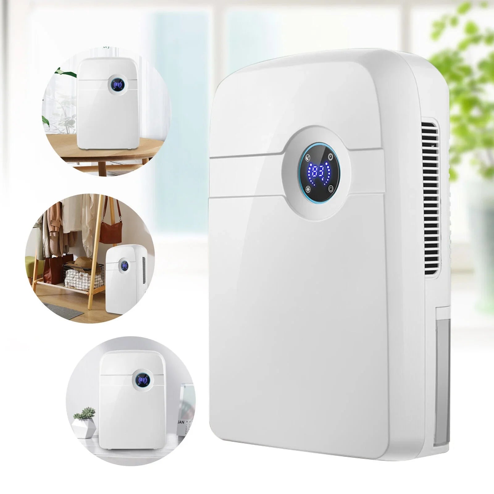 Dryer Water Compact Moisture Tank Hose MIni Caravan Dehumidifier RV Bedroom 2.5L ZhdnBhnos w/ Drain Portable Garage for