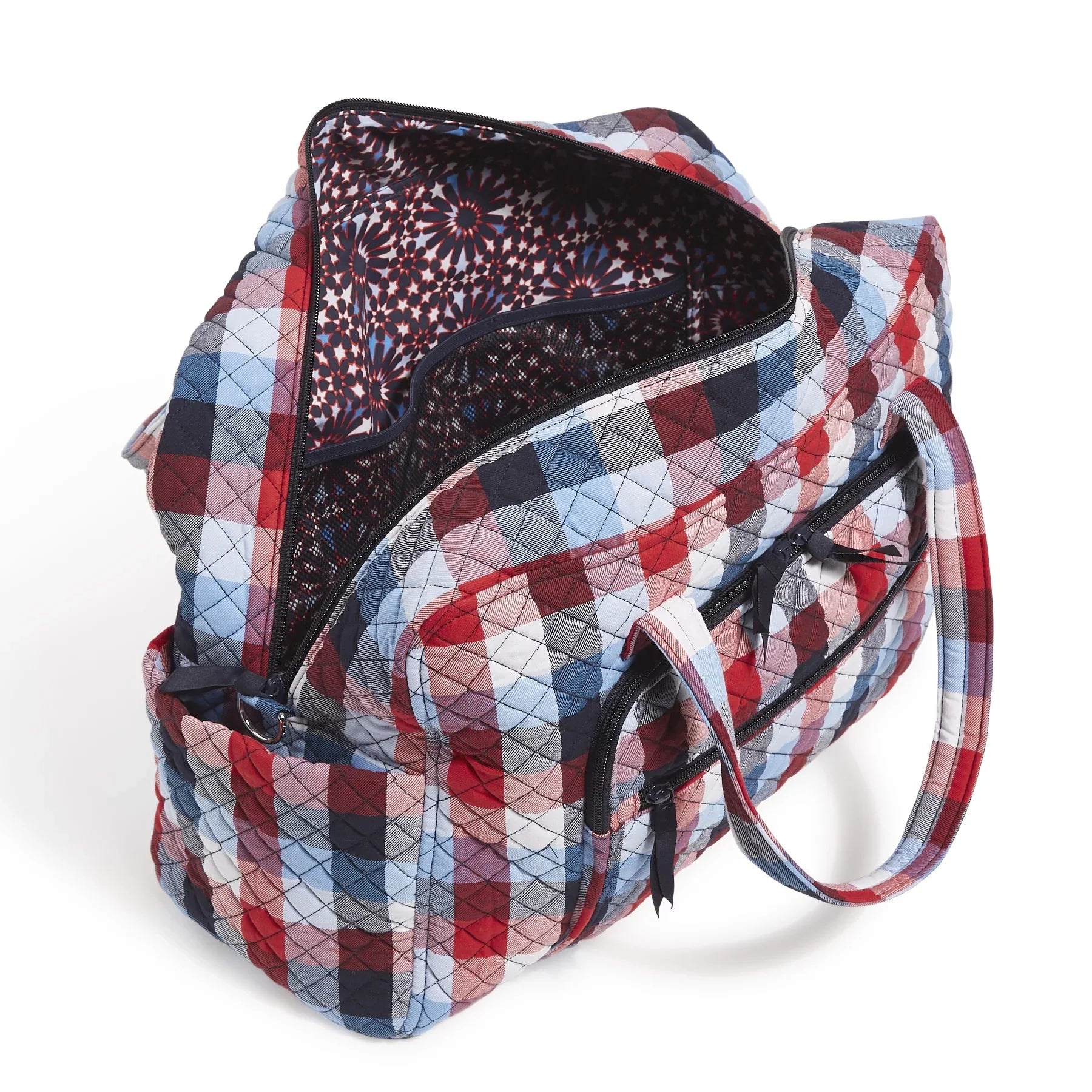Plaid Bradley Patriotic Recycled Weekender Vera Bag Cotton Women's Travel