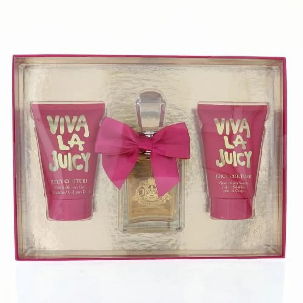 '+ Gift Couture Body Juicy Lotion Gel for oz EDT by + Juicy Viva 3pc 3.4 Women Set Shower La