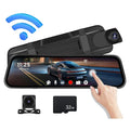 and Mirror Cam, Camera, 1440P Parking Vision, Free Night 2.5K Card View Dash WiFi, 10" 32GB Rear Mirror 1080P Camera Front Assistance, Rear with