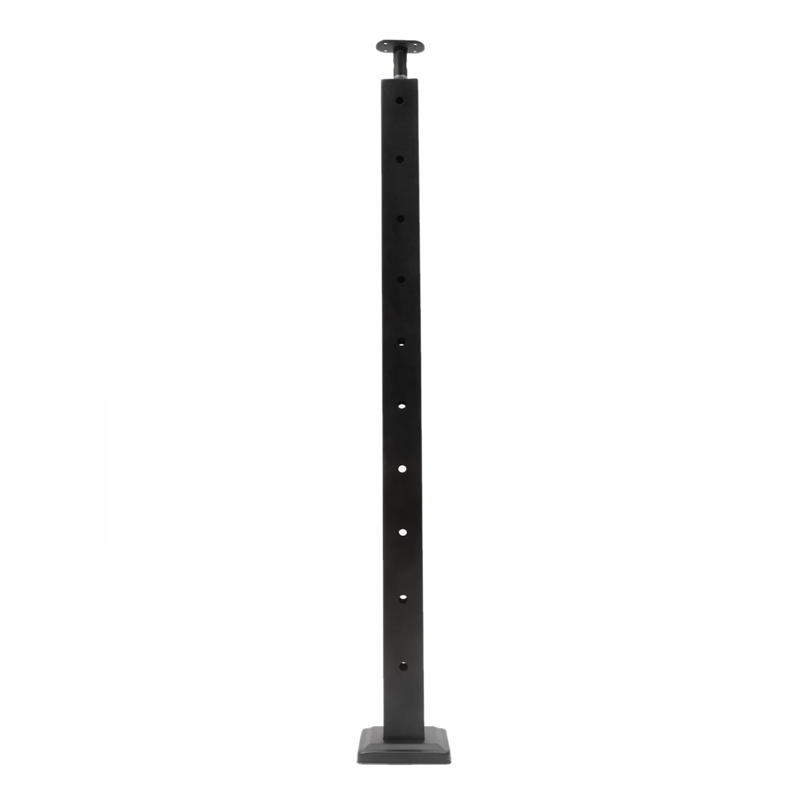Wood Steel Two Railing Post Stainless Level Fence Post Cable System Railing Sides for Square Deck Concrete Pre-Drilled Cable 36''x2''x2'' Level