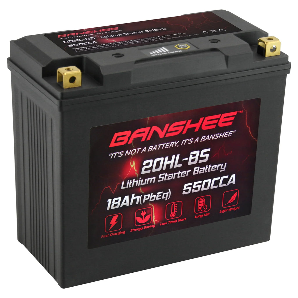 Yamaha 2015 YTX20L-BS LiFePO4 Compatible Battery 2015 to VX1100E WaveRunner with Banshee Motorsports V1