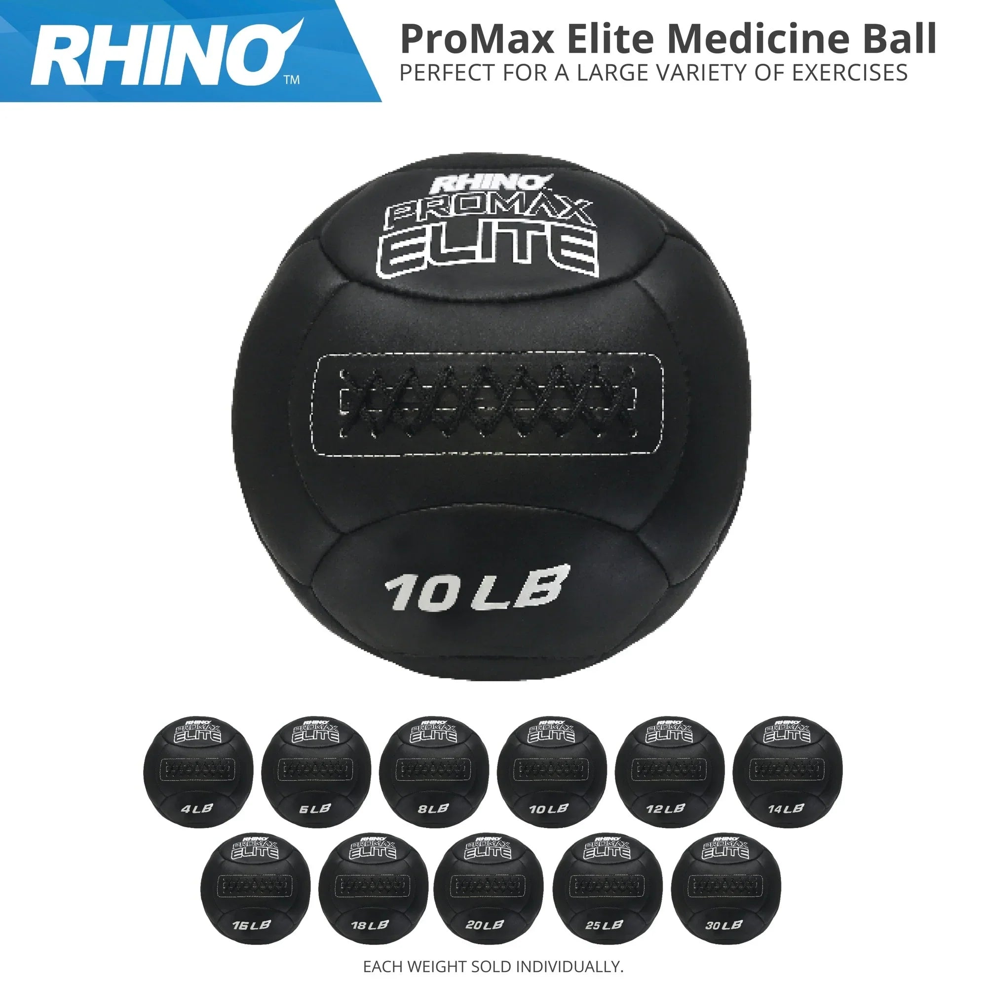 Rhino 4LB Sports Ball Promax Champion Elite Medicine