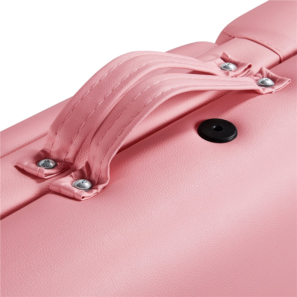 Pallet, Portable Couch, Table 3-Fold Alloy Equipment, Backrest/Headrest/Armrest/Hand Salon Pink 84'' Bed, Massage with Yaheetech Adjustable Spa Massage Bed Massage