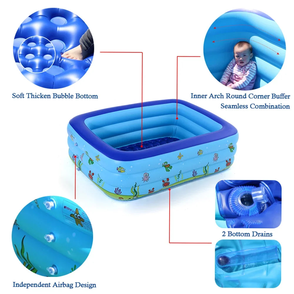 Basin Pool Swimming Kid GoolRC Swimming Portable Bathtub Pool Inflatable