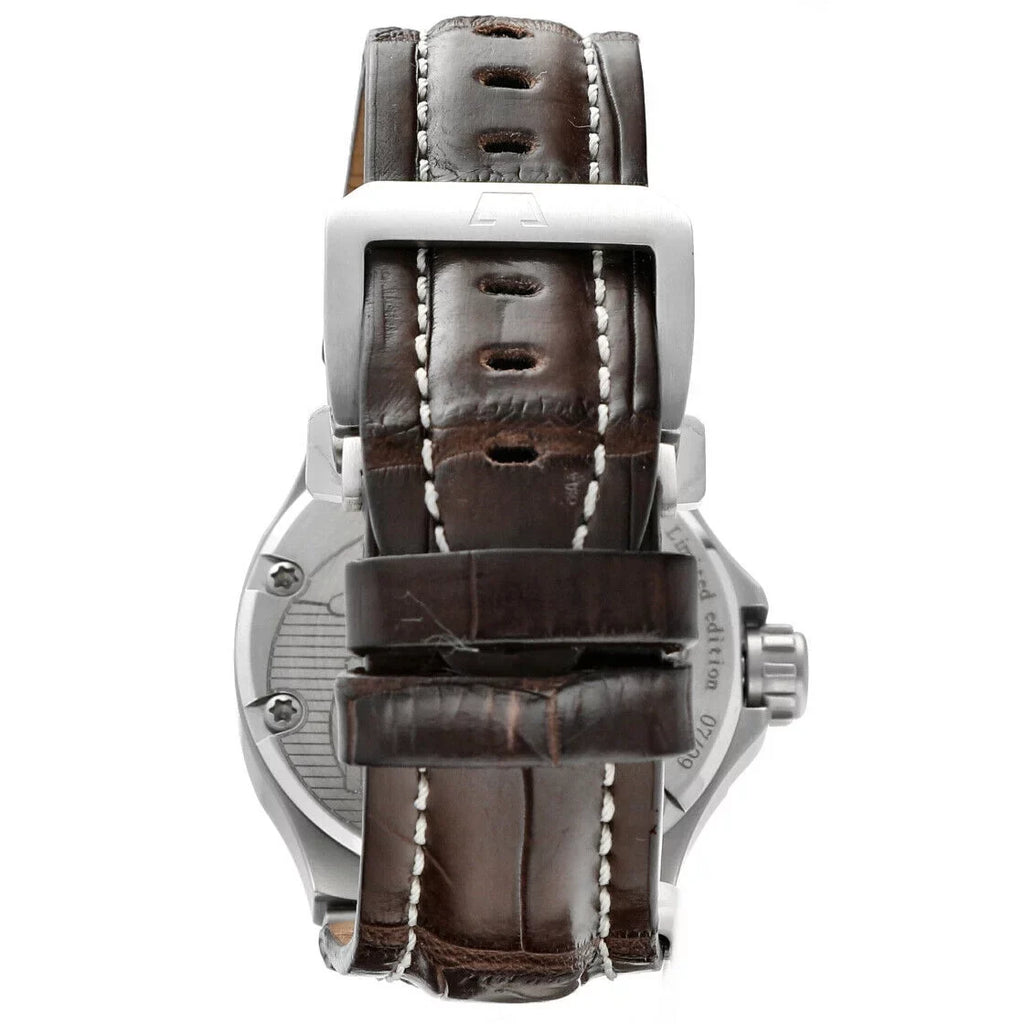 Automatic 11007 Zei Nautilo Dino Leather Steel Limited Men's Edition Watch
